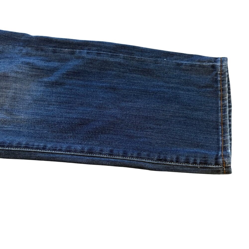 Lucky Brand Womens Blue Denim Jeans Size 12/31 Straight Leg Mid Rise Cotton Blen - Picture 7 of 9